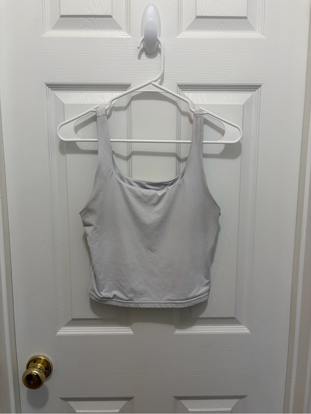 ReoRia Light Gray Scoop Neck Tank Top